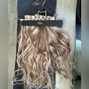 Luxy 16” / 140g - Ash Brown Highlight Hair Extensions